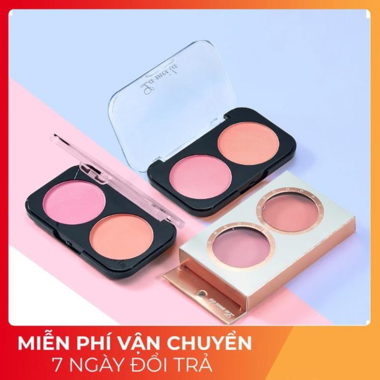 [FREESHIP]  Phấn má hồng hộp 2 ô màu Lameila MHL21