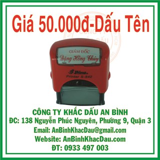Dấu Tên mộc tên, dấu chức danh Shiny theo yêu cầu