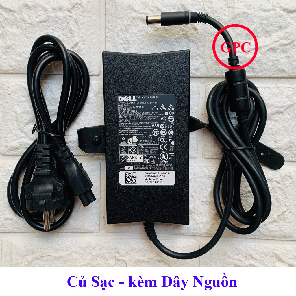 Sạc Laptop Dell 19.5V 6.7A  Slim hàng chính hãng ZIN Cao Cấp theo máy  New