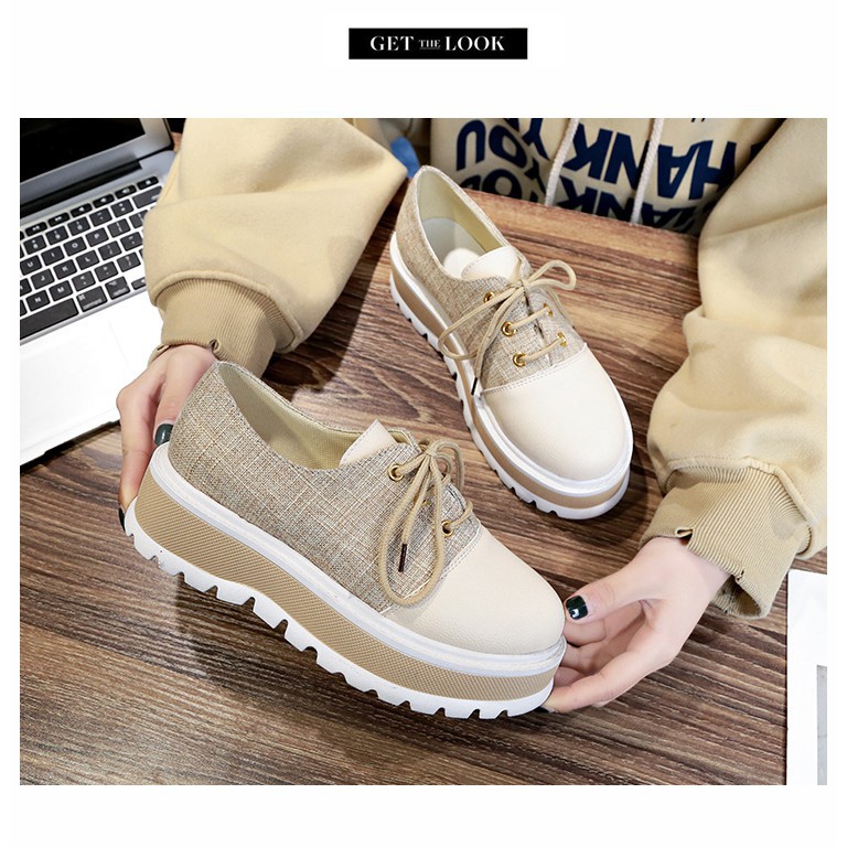 Ulzzang Baalsstock Giày nữ độn đế cá tính CP508 order order 3 tuần | BigBuy360 - bigbuy360.vn