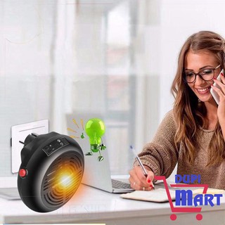 Quạt sưởi mini cắm điện có chức năng điều chỉnh nhiệt độ