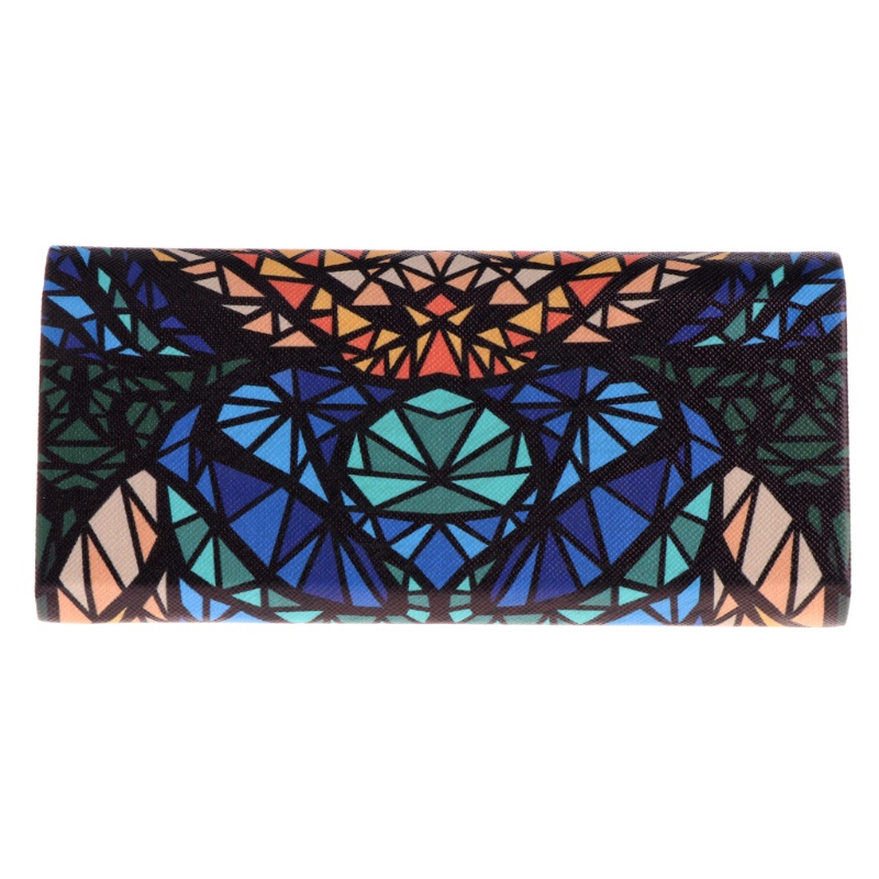 Hộp Đựng Mắt Kính Hình Tam Giác Họa Tiết Hoạt Hình Có Thể Gấp Gọn Tiện Dụng