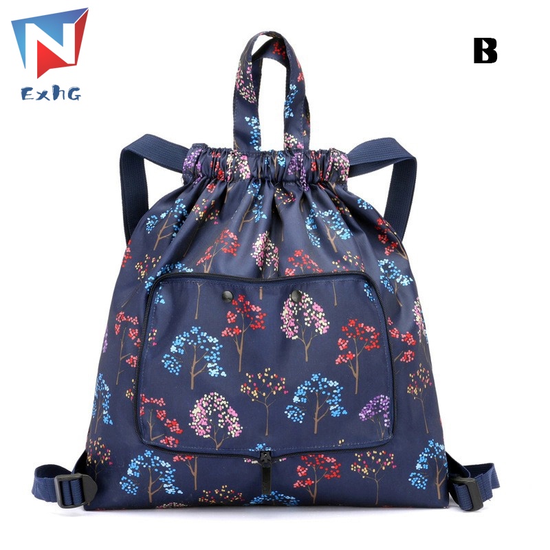 Ba Lô Dây Rút Sức Chứa Lớn Chống Thấm Nước Có Thể Gấp Gọn Tiện Dụng Mang Theo Du Lịch/ Thể Thao