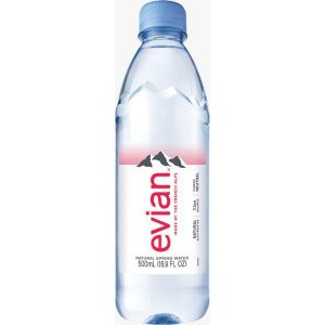 Nước suối Pháp thương hiệu Evian chai PET 330ml - 500ml - 1000ml