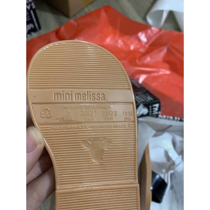 sandal nhựa thơm Melissa quai nơ cho bé gái - hàng full box - giá cực sốc