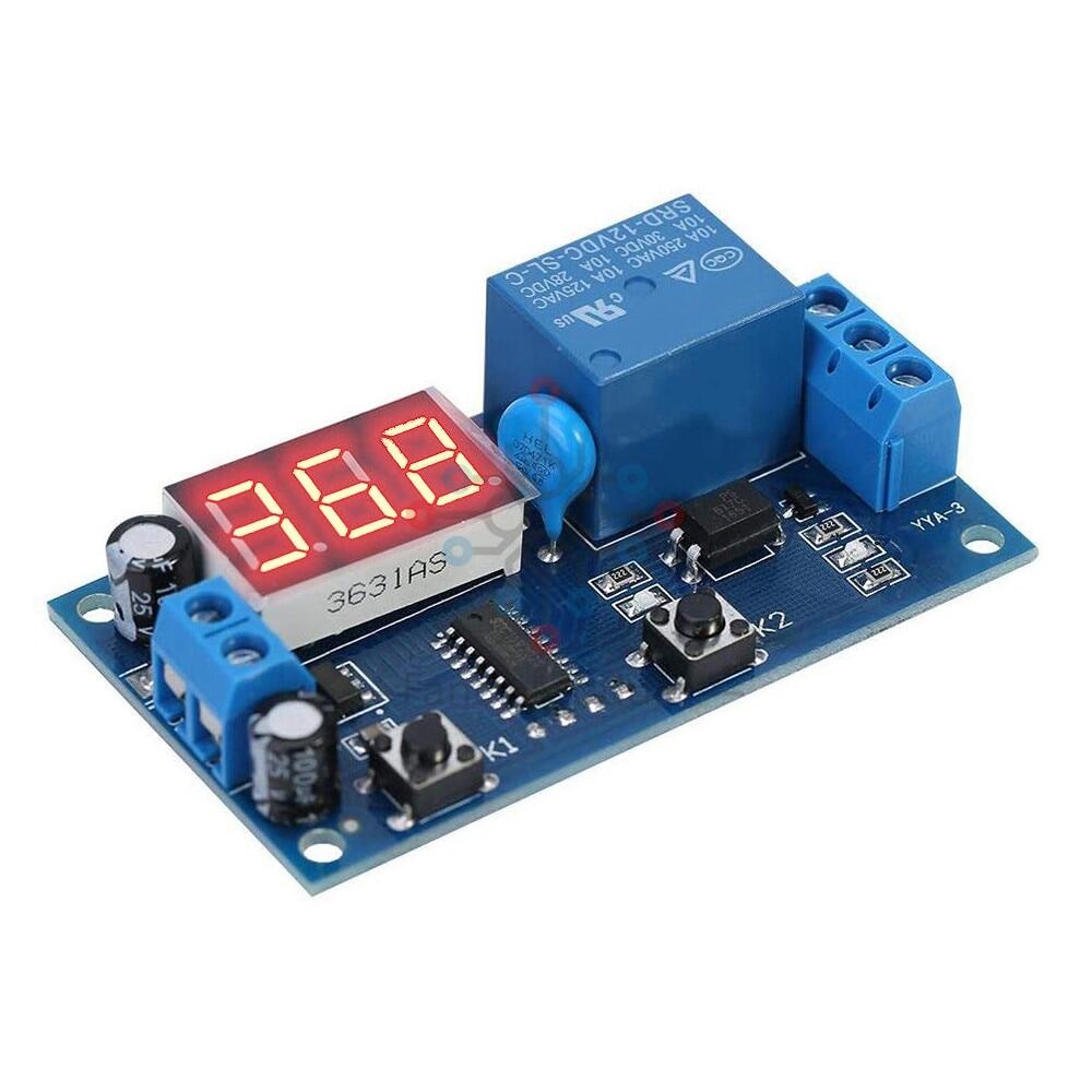 Mô Đun Rơ Le Hẹn Giờ Có Đèn LED DC 12V Chuyên Dụng