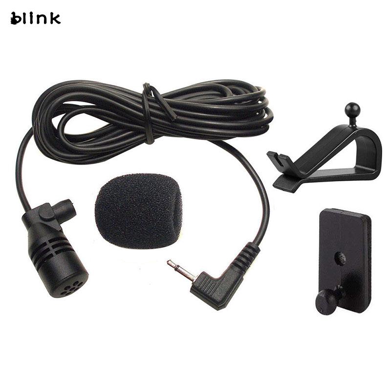 Bộ micro thu âm màu đen có mút bọc chống gió và tiếng ồn cho xe hơi kết nối Bluetooth