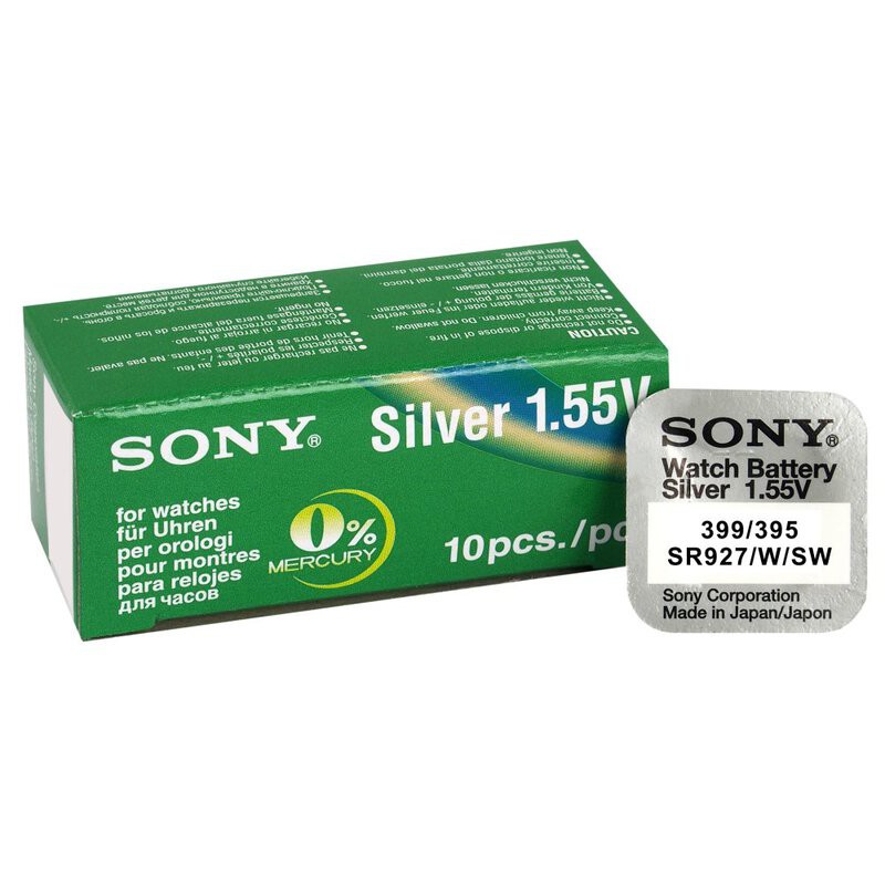 Hộp 10 Viên Pin đồng hồ Sony 395 – SR927SW 1.55V - pin 927