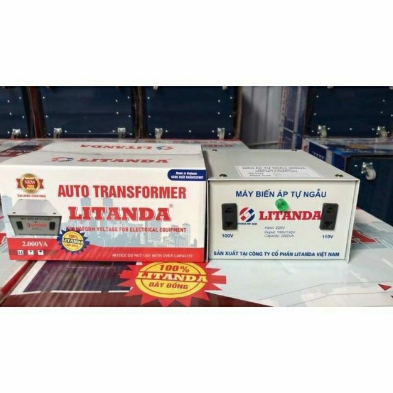 Bộ Đổi Nguồn 2000va Điện 220v-110v DÂY ĐỒNG Cho Nồi Cơm Điện (GIÁ SỈ) | BigBuy360 - bigbuy360.vn