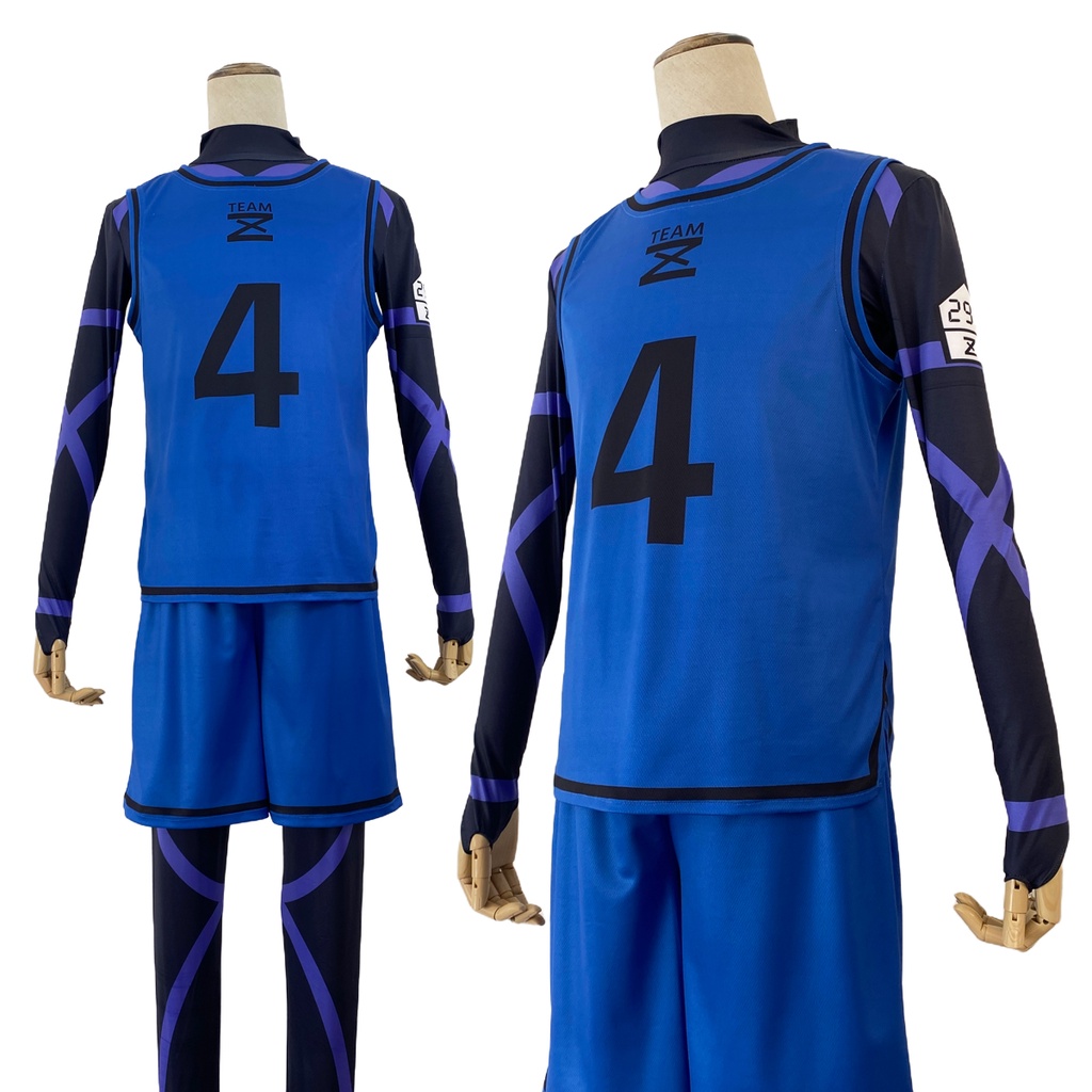 HOLOUN Blue Lock Áo Thun Hóa Trang Nhân Vật Isagi Yoichi Bachira Chigiri Nagi Itoshi  Football Soccer Training Wear Uniform Halloween gift