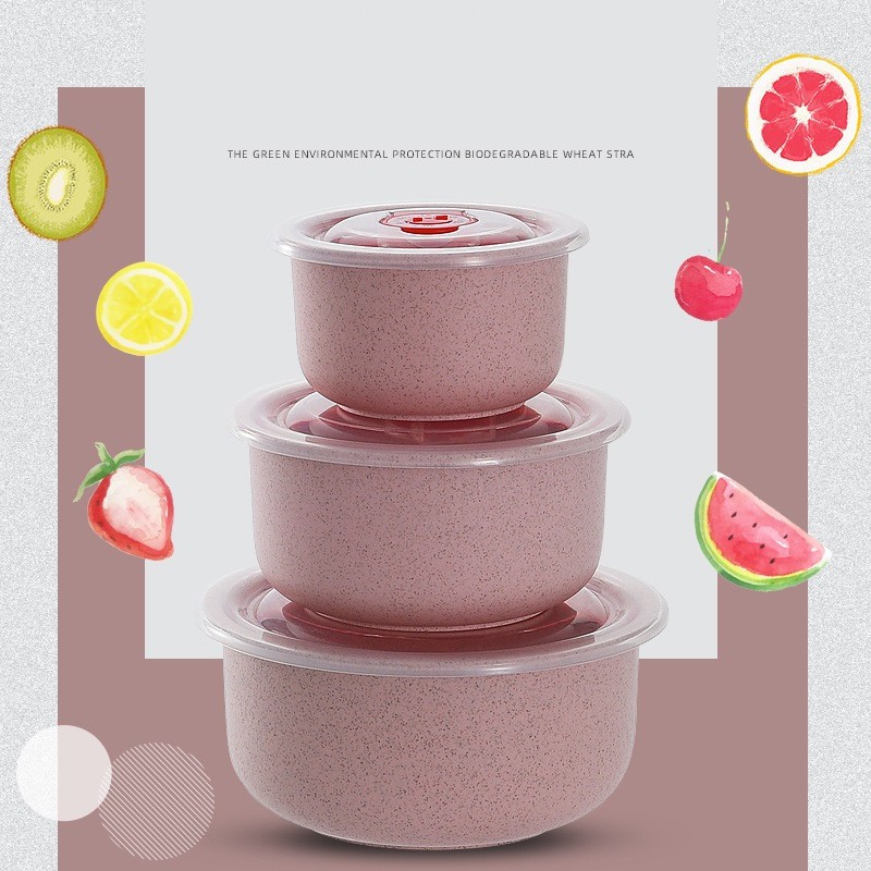 Bộ 3 hộp cơm lúa mạch - BX0598