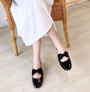 GIÀY BÚP BÊ TIỂU THƯ DA BÓNG