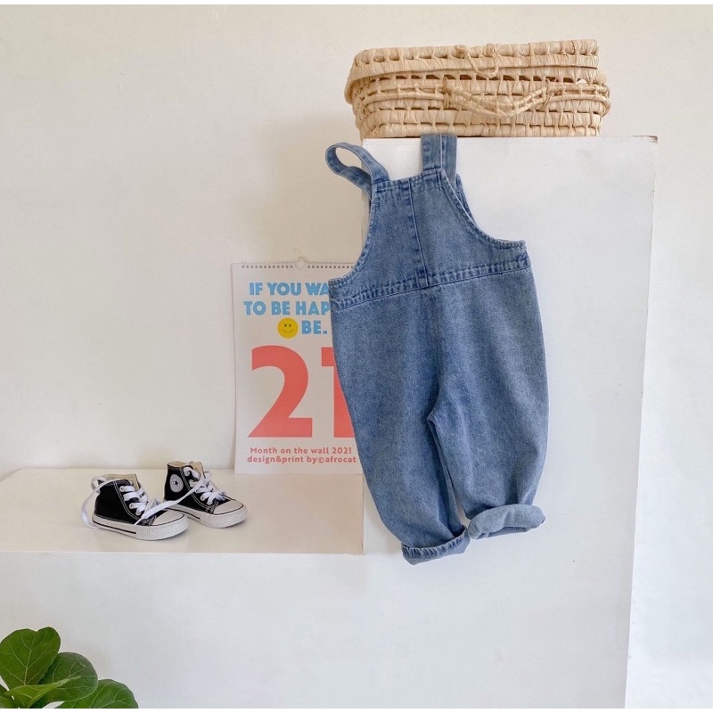 Yếm jean dài cho bé