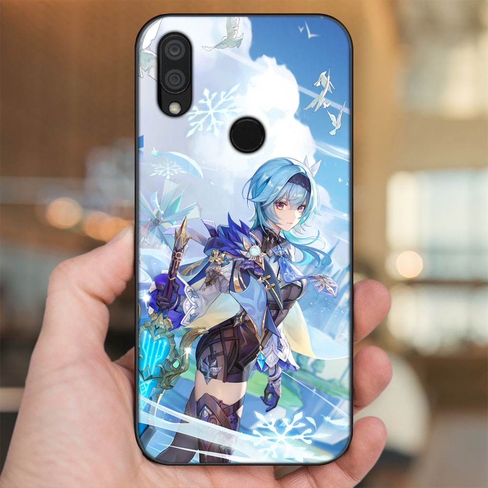 Ốp lưng Xiaomi Redmi 7 viền đen in hình Eula Genshin Impact