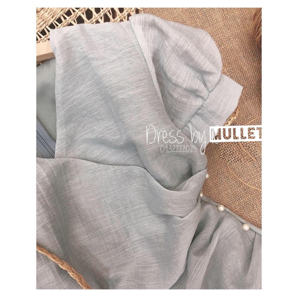 Váy tơ organza tiểu thư nhẹ nhàng