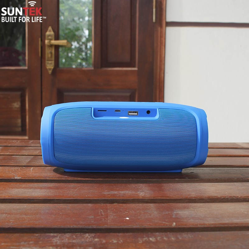 [XẢ KHO] Loa Bluetooth Không Dây SUNTEK H14 (Xanh) - Công suất 8W với 2 loa chính và 1 loa Bass Passive Radiator