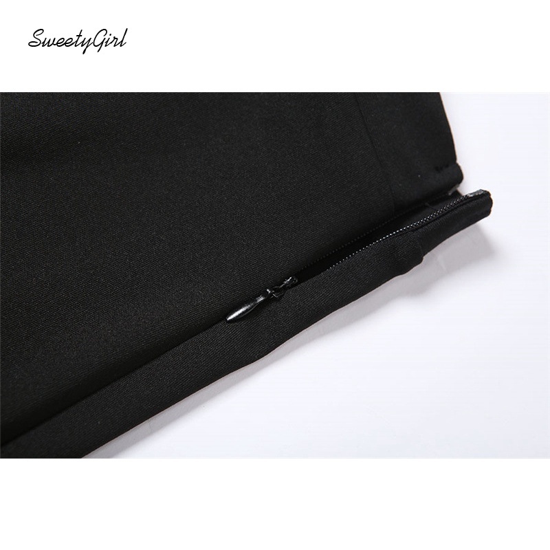 Bộ áo tank top màu sắc đơn giản + quần dài lưng cao ống đứng thời trang cho nữ