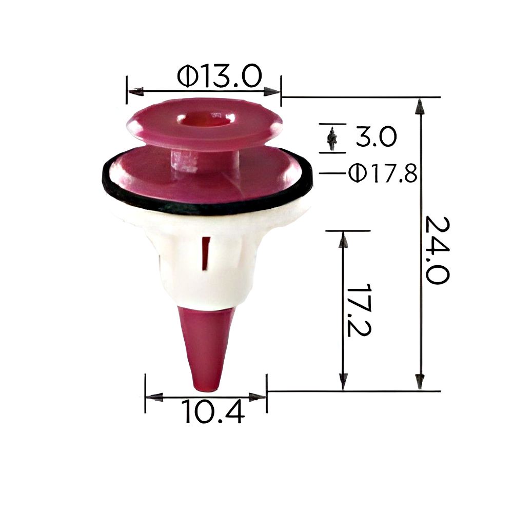 Set 50 Đinh Tán Nhựa Phụ Tùng Cho Xe Ô Tô Nissan Isuzu