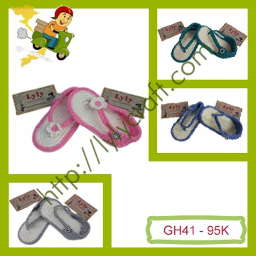 Giày len móc thủ công handmade