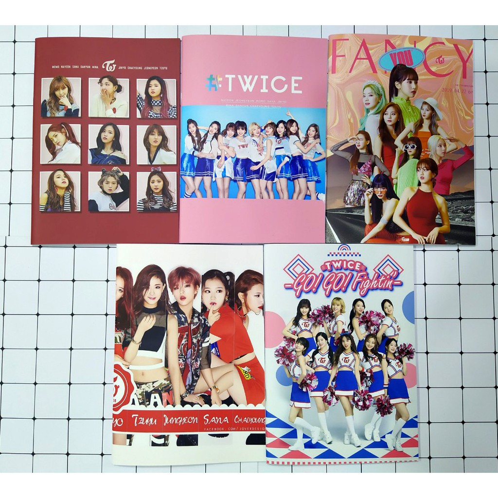 Vở nhóm nhạc TWICE kẻ ngang S7VI15 vở idol Kpop 25x17cm 80 trang giấy đẹp