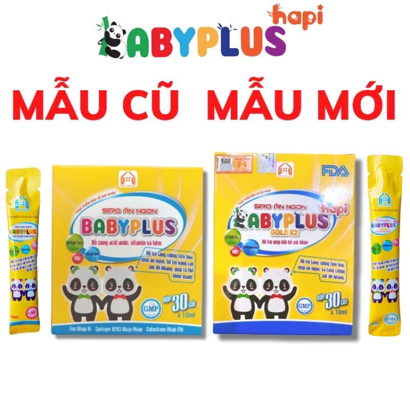 Siro BABYPLUS ❤MUA 1 TẶNG 1❤Siro Ăn Ngon Baby Plus, Giúp Bé Tăng Cân, Tiêu Hoá Tốt, Tăng Cường Đề Kháng, Hết Táo Bón