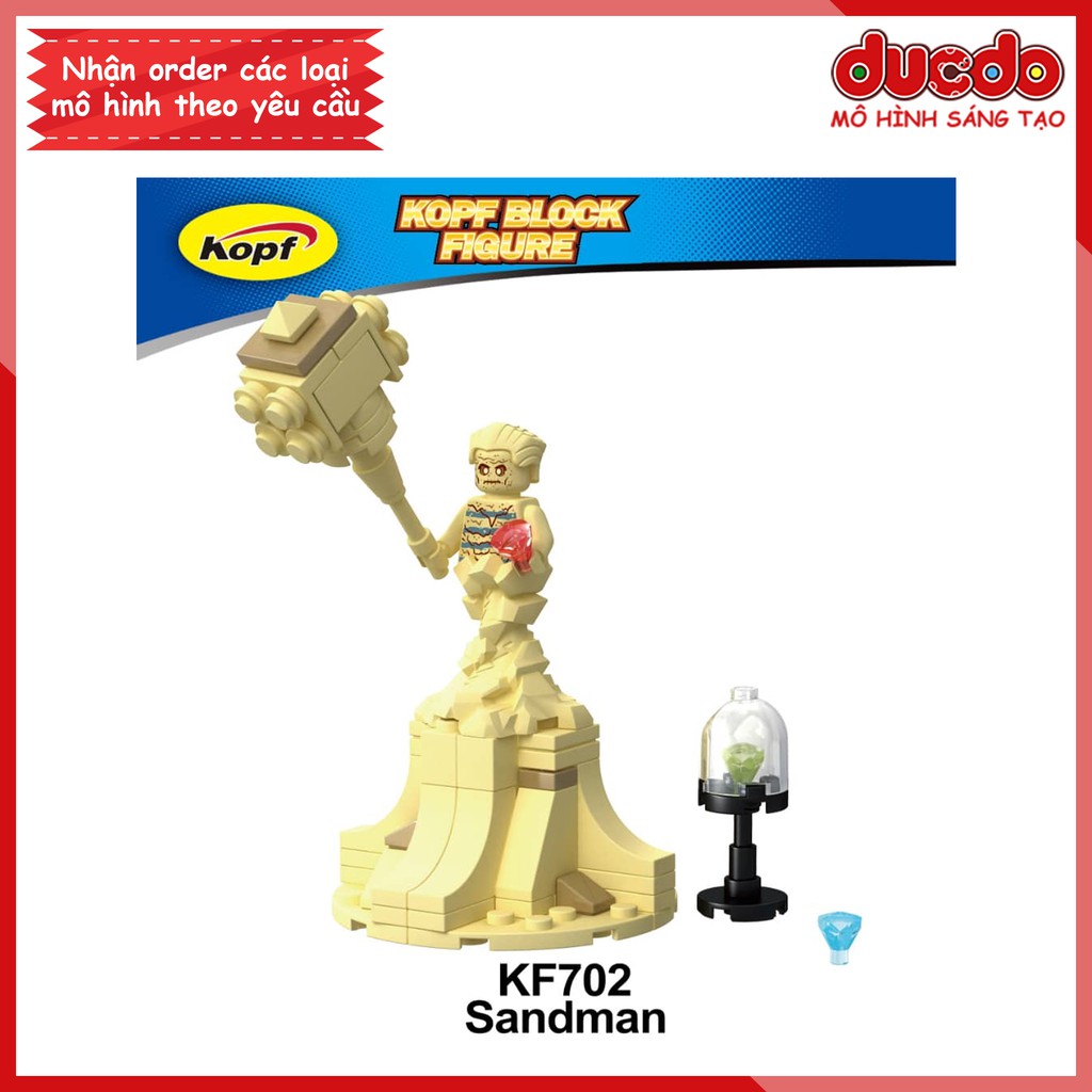 Minifigures Người cát Sandman tuyệt đẹp - Đồ chơi Lắp ghép Xếp hình Mini Mô hình KF702 XINH 1125