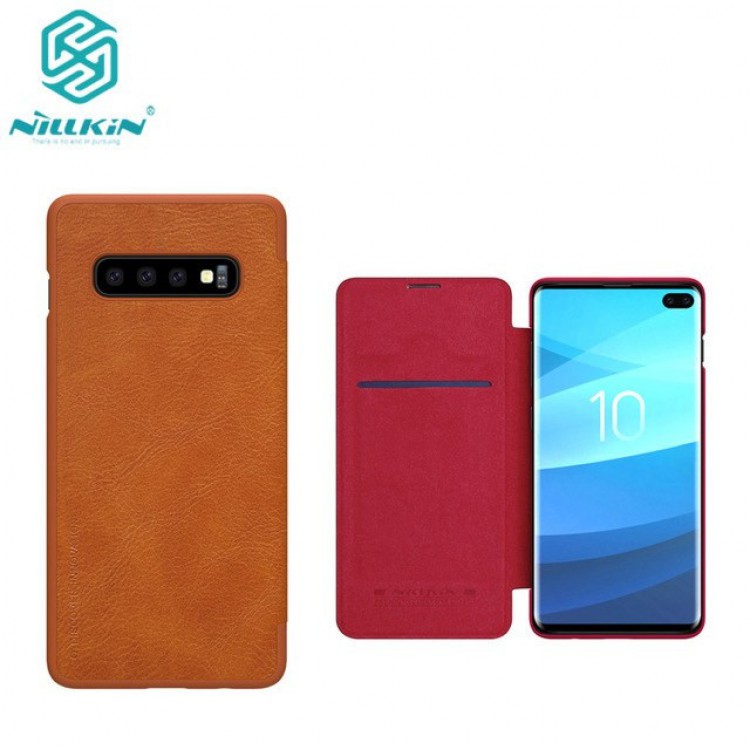 Bao Da Nillkin Qin Leather Cho Samsung Galaxy S10 / S10 Plus