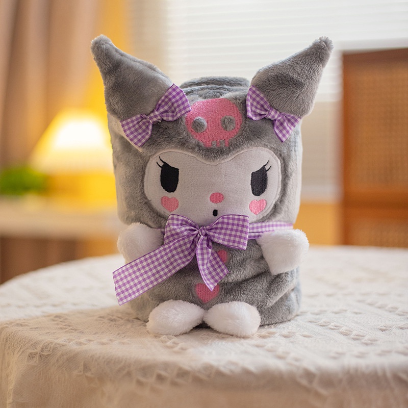 Sanrio Chăn Cuộn Hình Kuromi Melody Hoạt Hình Đáng Yêu