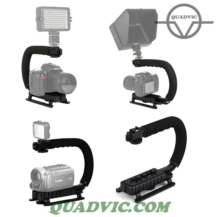 Tay cầm máy ảnh Quadvic Tay cầm chống rung chữ u gắn máy ảnh dsrl/ microless/ Gopro | BigBuy360 - bigbuy360.vn