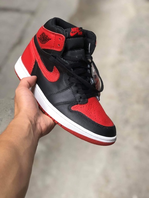 Giày JD 1 - bred chuẩn 1:1  ảnh tự chụp