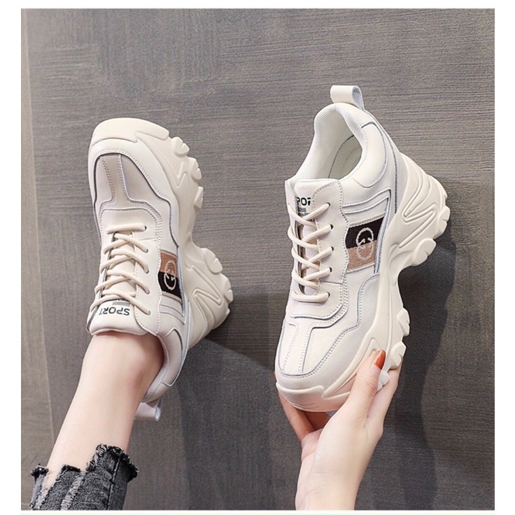 Giày thể thao gucci độn đế 7cm