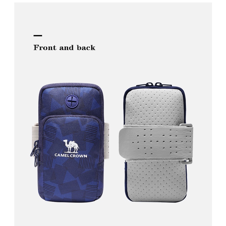 Túi đựng điện thoại CAMEL CROWN đeo cánh tay khi chơi thể thao cho nam nữ