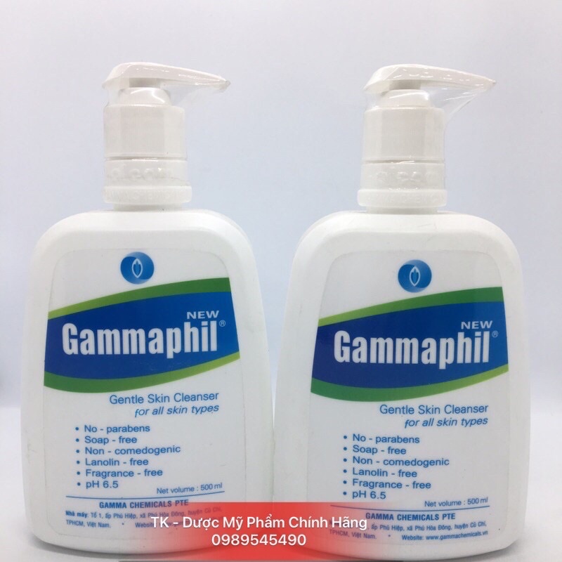 Sữa rửa mặt Gammaphil Cho da nhờn, da khô, da nhạy cảm bot 125ml - 500ml | BigBuy360 - bigbuy360.vn