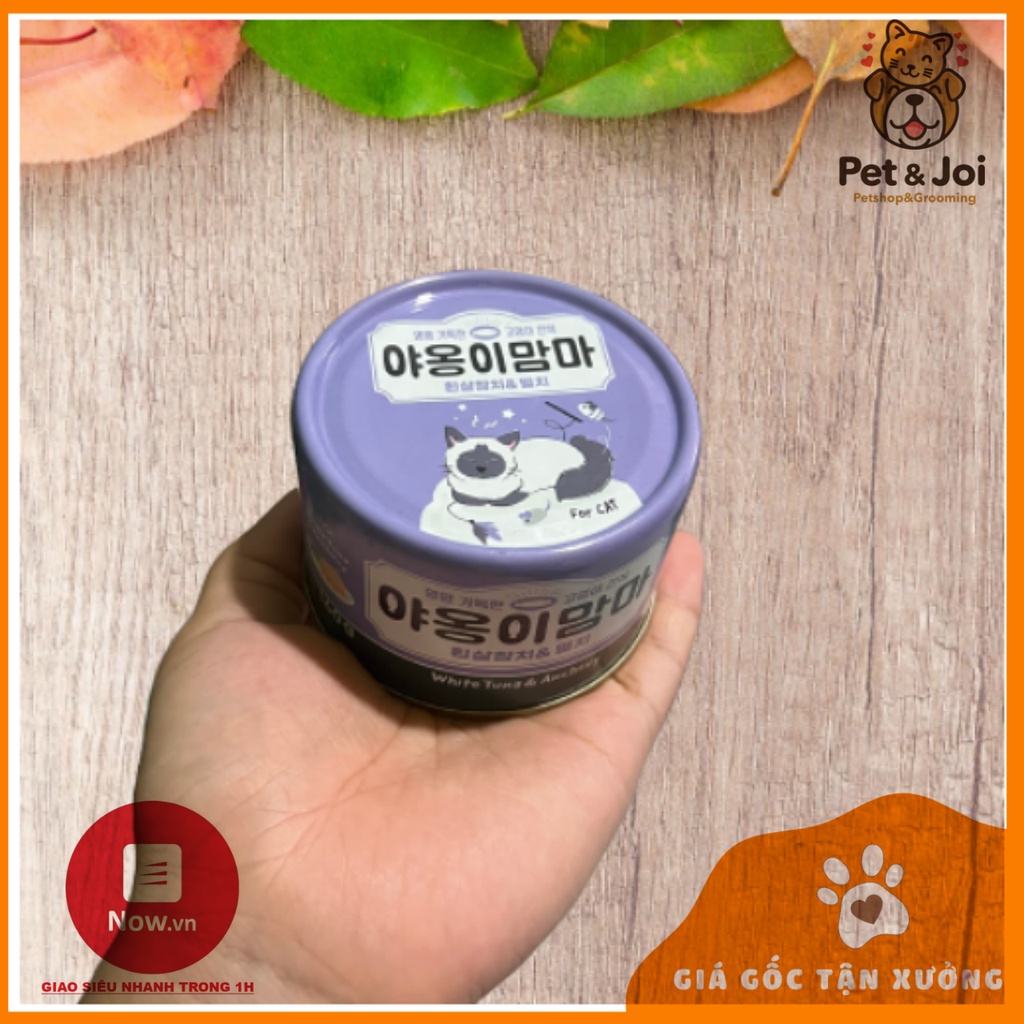 PATE MEOW MAMA HÀN QUỐC ⚡CHỈ 1 NGÀY⚡  DONGWON LON 160G ĐỦ HƯƠNG VỊ CHO MÈO - PET&JOI