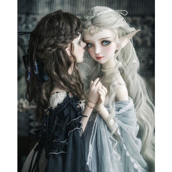 Diy Tóc BÚP BÊ 25cm dài tự nhiên thời trang  handmade Doll hair- bách hóa na na