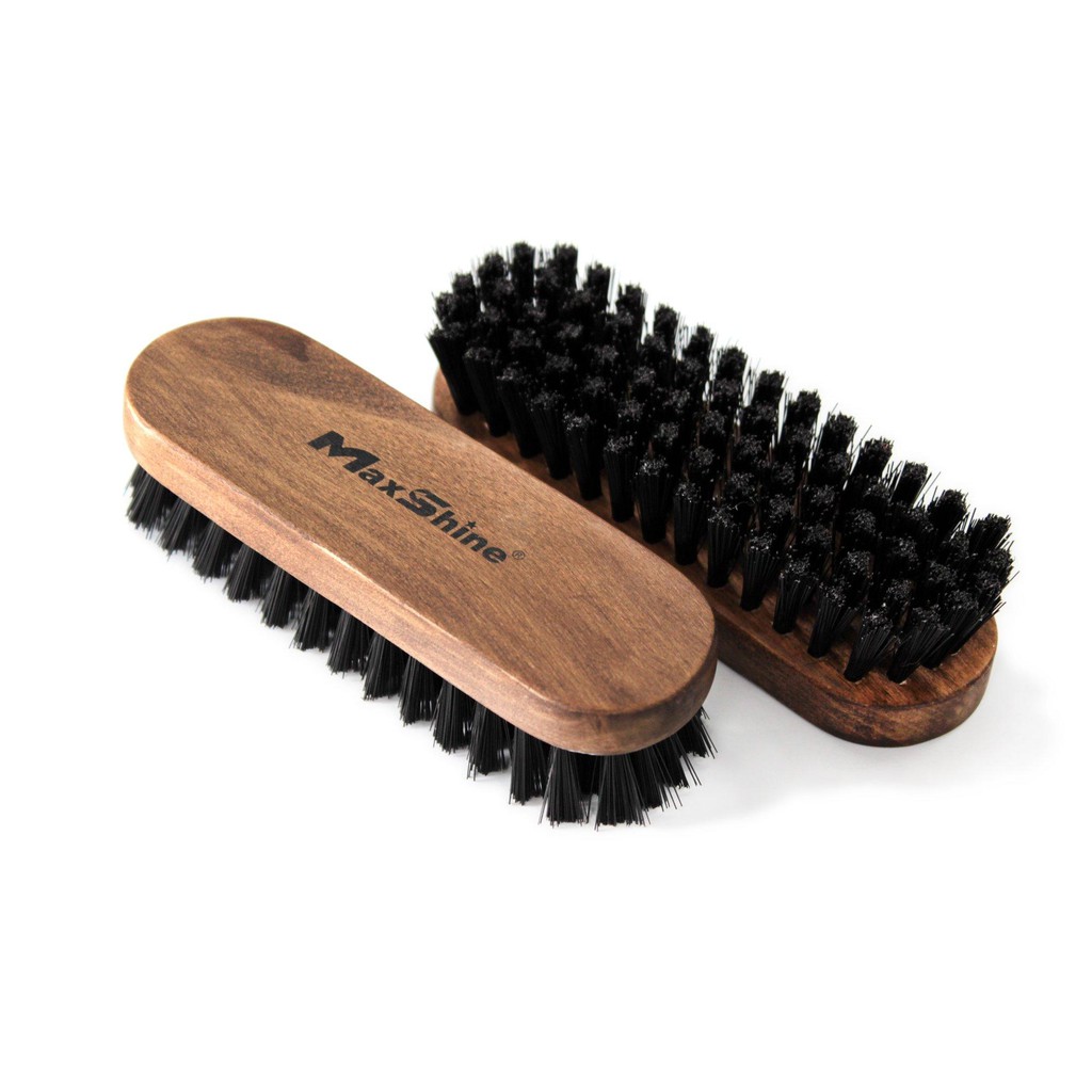 BÀN CHẢI LÀM SẠCH NỘI THẤT MAXSHINE LEATHER &amp; ALCANTARA CLEANING BRUSH COMPACT SIZE 12X4CM 7011007