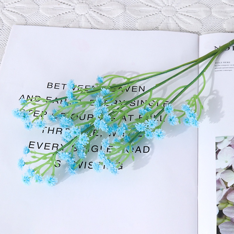 Bó Hoa Gypsophila Nhân Tạo 3 Nhánh Bằng Nhựa Trang Trí Nội Thất/Tiệc Cưới