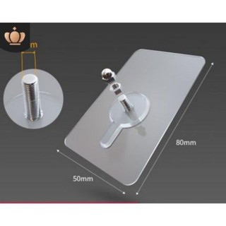 Combo 2 Miếng Dán Tường Kèm Ốc Vít Để Treo Đồ/ Gắn Giá, Kệ/ Dán Thanh Chắn Giường Chịu Lực 5 - 10Kg