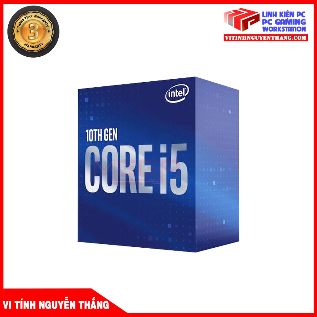 Cpu BỘ VI XỬ LÝ - CPU INTEL CORE I5-10400F NEW BOX Chính hãng - Công ty