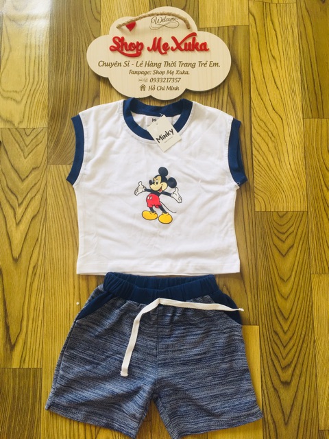 Set bộ Cotton Mickey bé trai