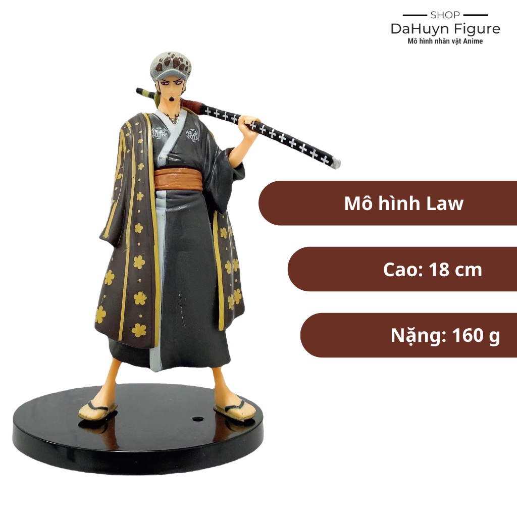 Mô hình nhân vật One Piece Law, shop DaHuyn Figure mô hình giá rẻ, figure one piece, mô hình Anime, nhân vật Anime