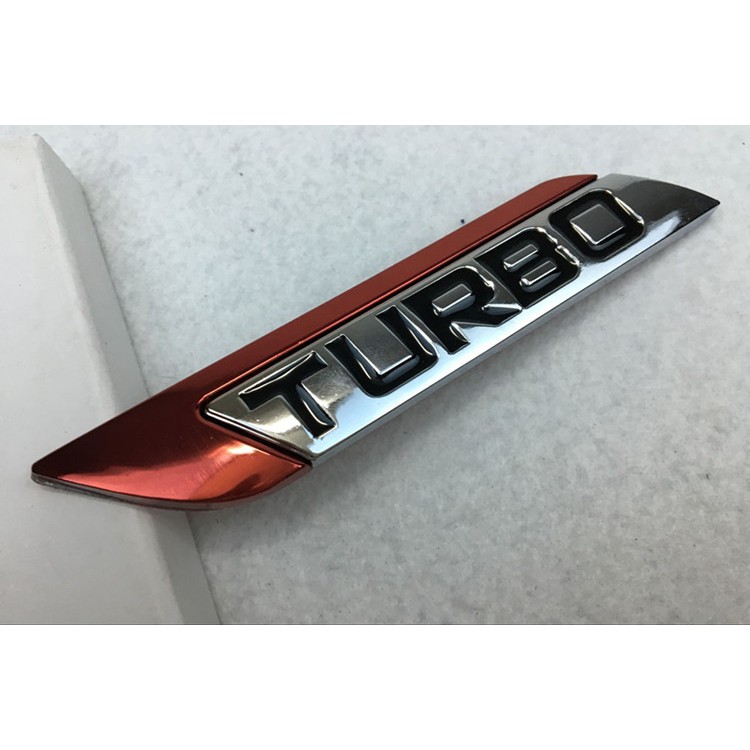 Set 2 miếng dán logo xe hơi 3D bằng kim loại sang trọng