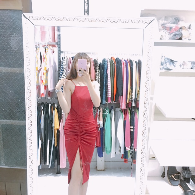 Đầm body ôm dây rút