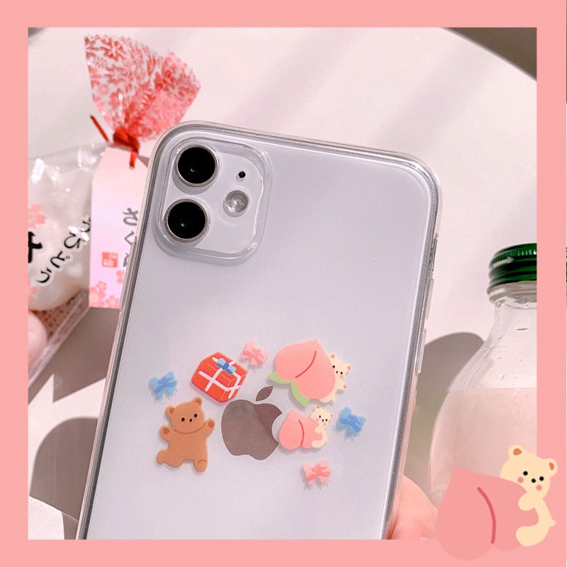 Ốp điện thoại in họa tiết hoạt hình dễ thương cho iPhone 6 6s 6plus 7 8plus X XS XR XSMAX 11 11Pro 11ProMax | BigBuy360 - bigbuy360.vn