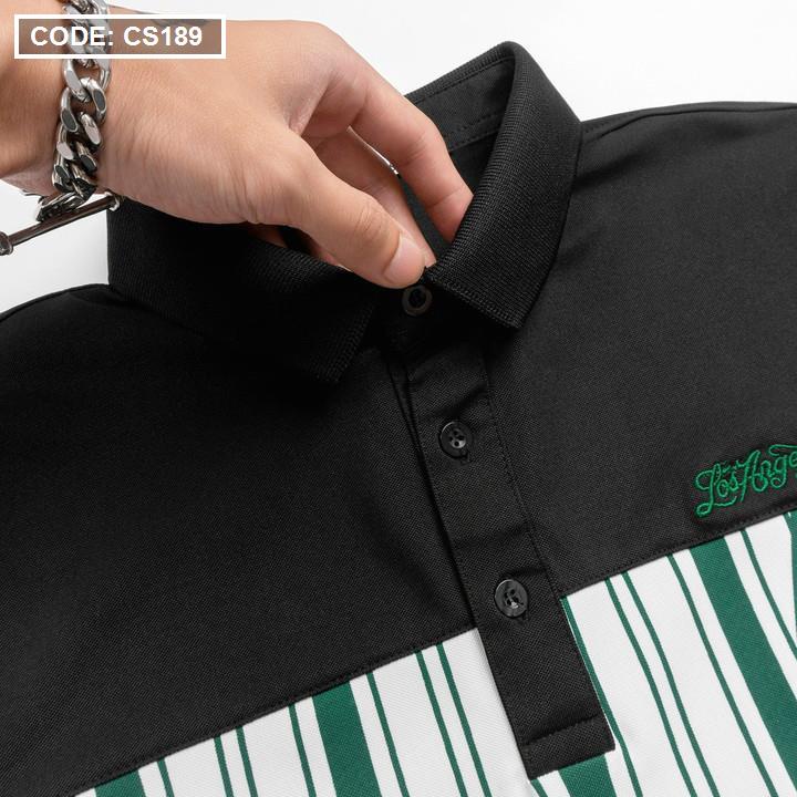 Áo polo nam phối sọc cao cấp 3XL big size - Áo thun nam cổ bẻ cotton xuất xịn, form regular fit sang trọng xuất khẩu