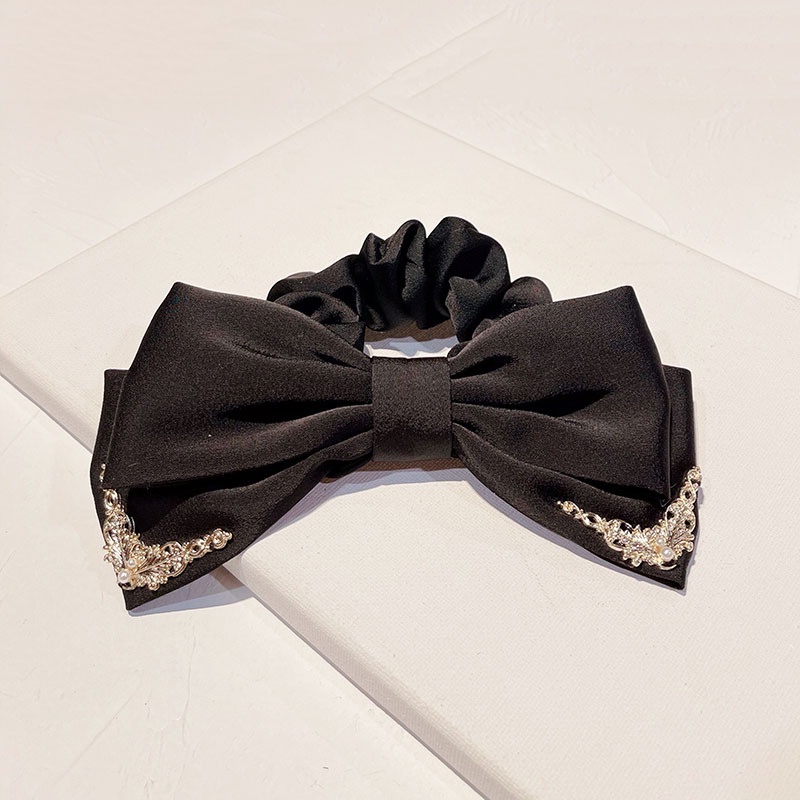 Kẹp Tóc Hình Nơ Lớn Bằng Satin Phong Cách Hàn Quốc Cho Nữ