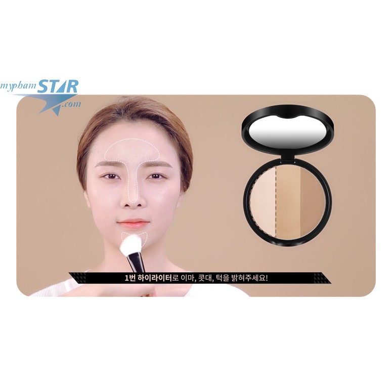 PHẤN TẠO KHỐI TIỆN DỤNG 3 IN 1 A'PIEU 3D CONTOURING KIT