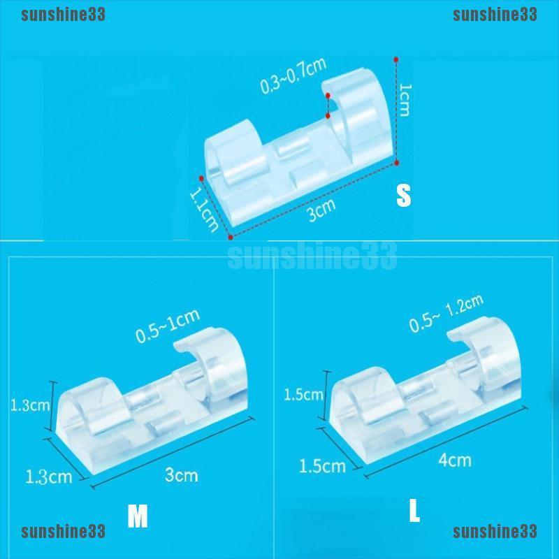 Set 20 Kẹp Cố Định Dây Cáp Tự Dính Bằng Nhựa Tiện Lợi | BigBuy360 - bigbuy360.vn