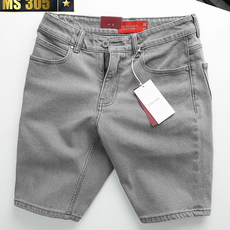Quần short jean nam xước chất bò - quần short demin lửng nam co giãn thời trang cao cấp Pn_shop90 ms305