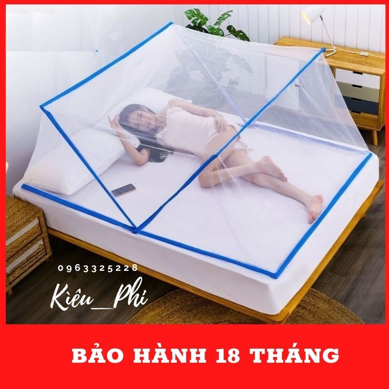 Màn, Mùng chụp tự bung gấp gọn tiện dụng mới nhất 2022 - màn chụp người lớn kiểu xếp Kiều Phi